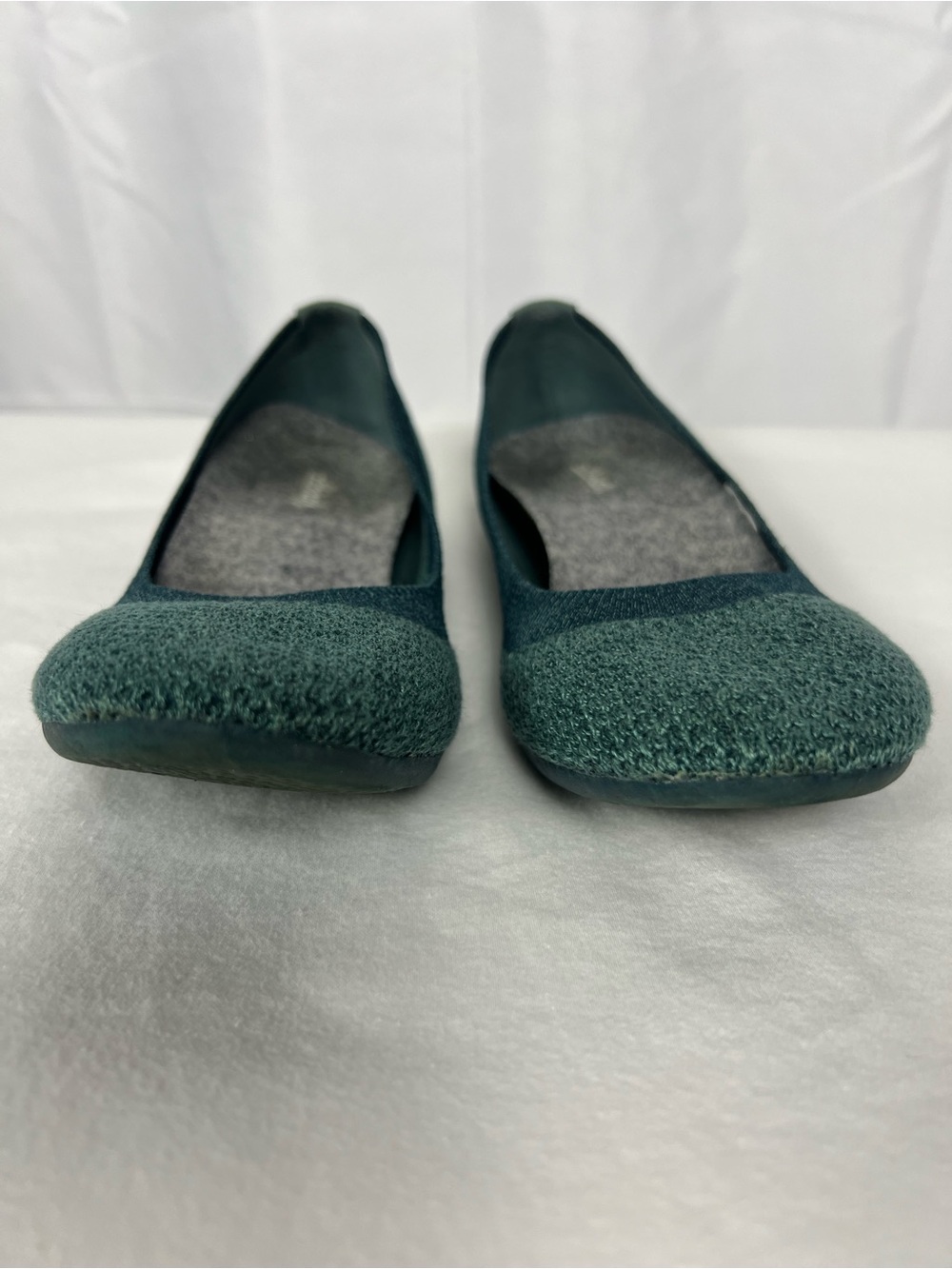 Allbirds Tree Breezers ballet flats in sage green. - Picture 2 of 6